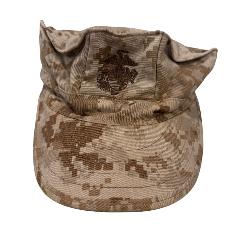 Sekri Marines USMC Garrison Cover Hat Men Small Desert MARPAT Camo Utility Cap